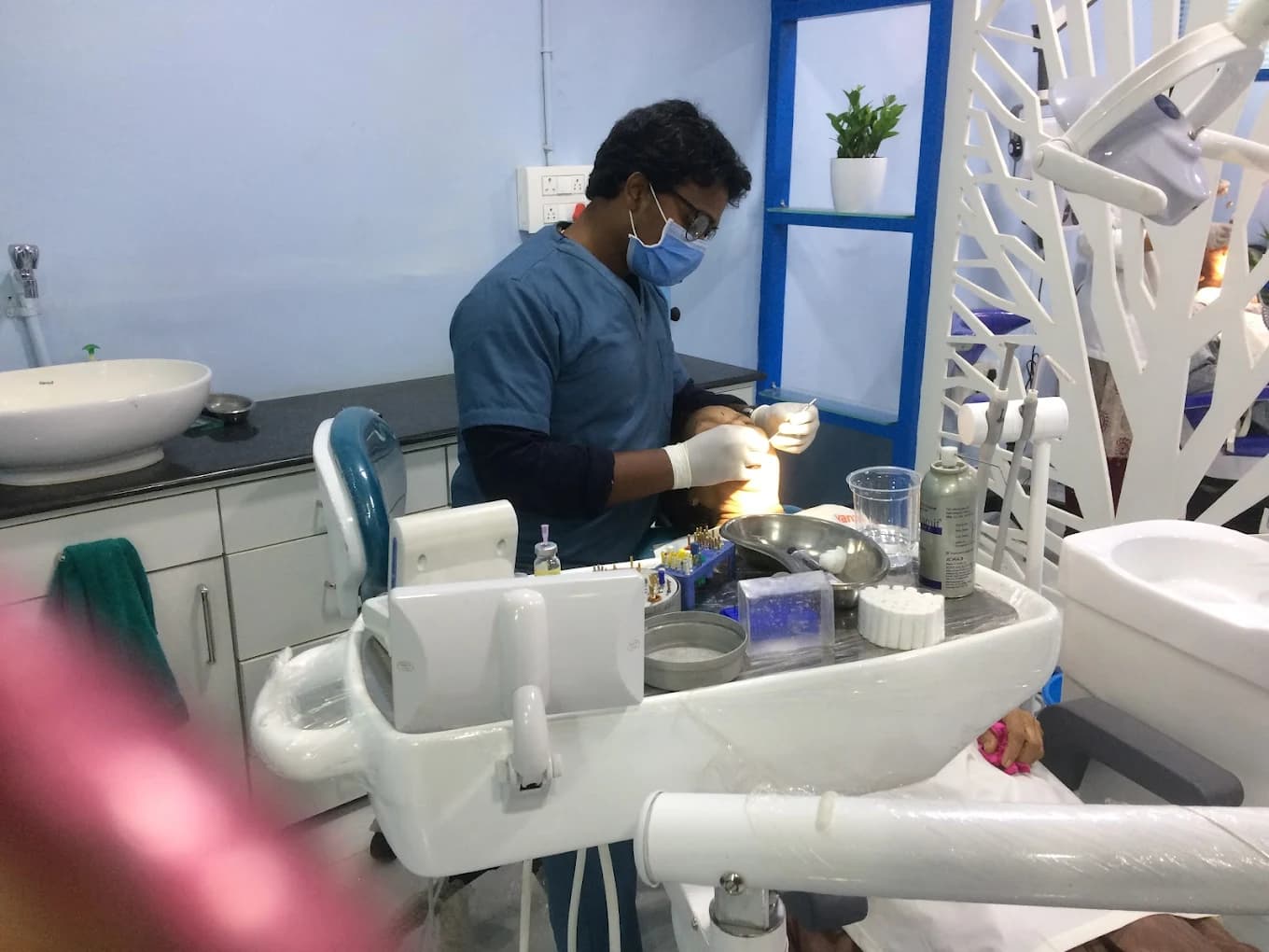 Patient waiting area at ConfiDENTAL Care in Visakhapatnam